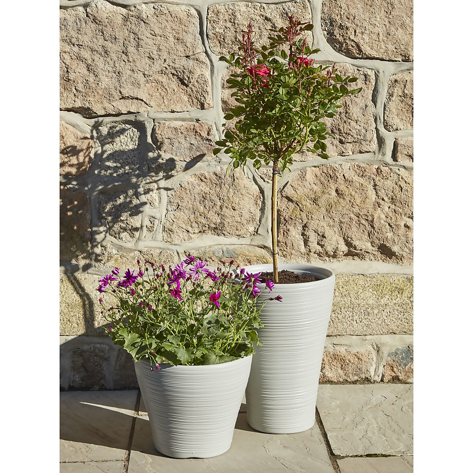 Small Hereford Planter in Cool - Grey