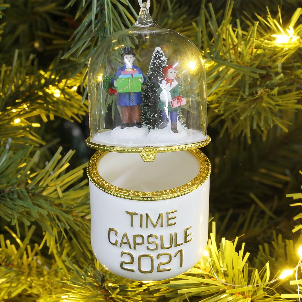 Carol Singers in Time Capsule Christmas Tree Decoration