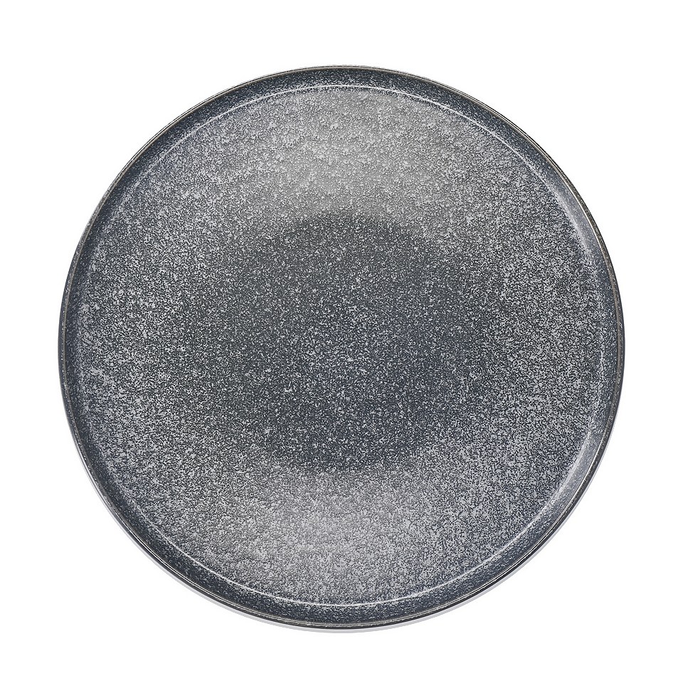 House Beautiful Metro Dinner Plate - Charcoal - Set of 2