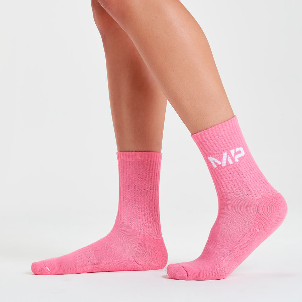 MP Women's Neon Brights Crew Socks (3 Pack) - Candy Floss/Neomint/Lilac