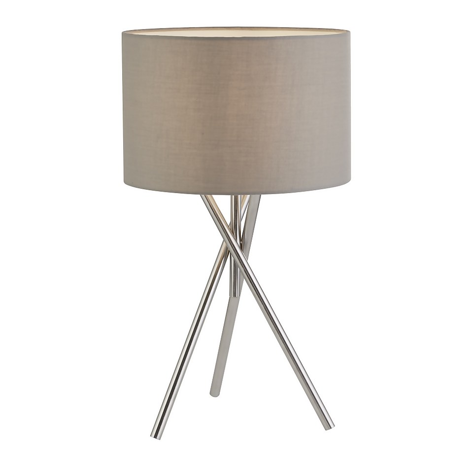 Bella Tripod Table Lamp - Grey