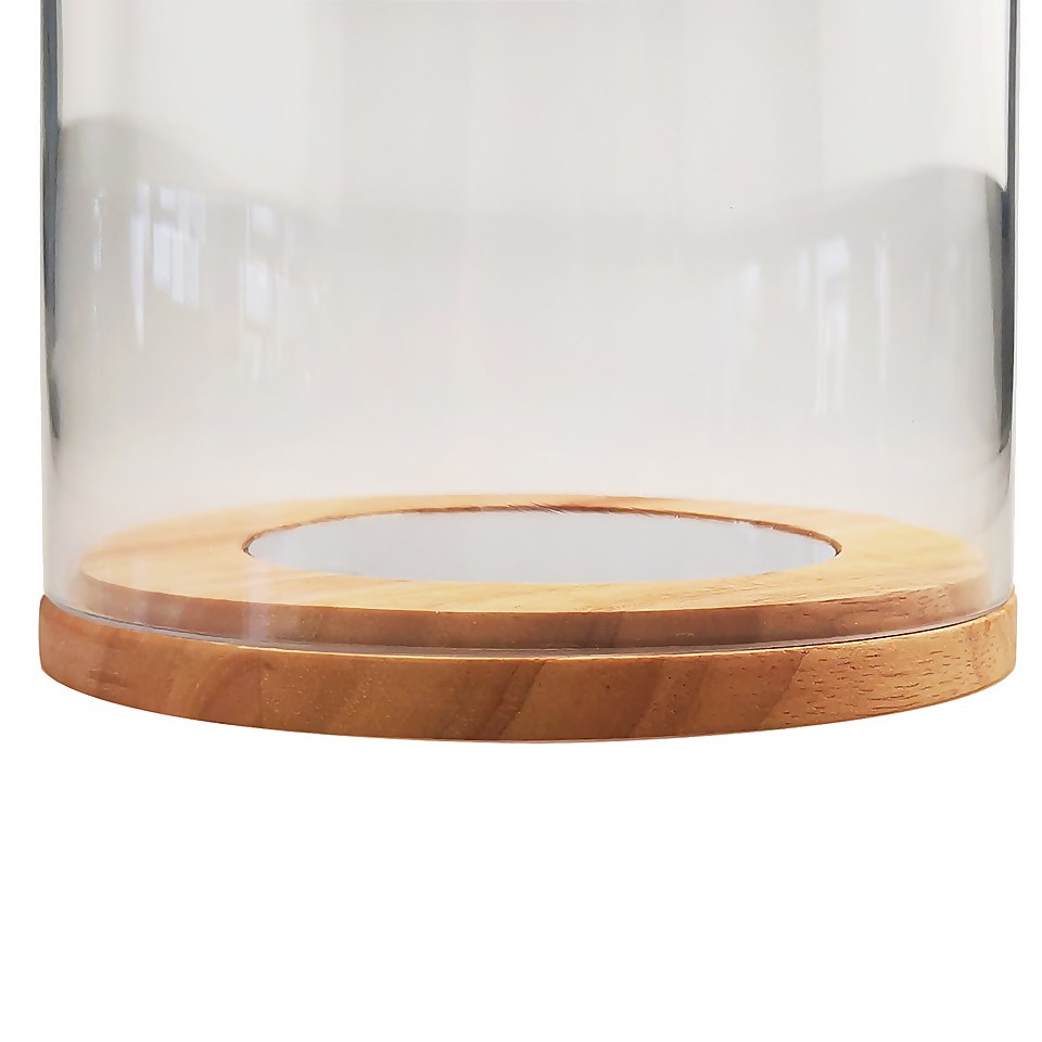 Wooden Hurricane Vase - Large