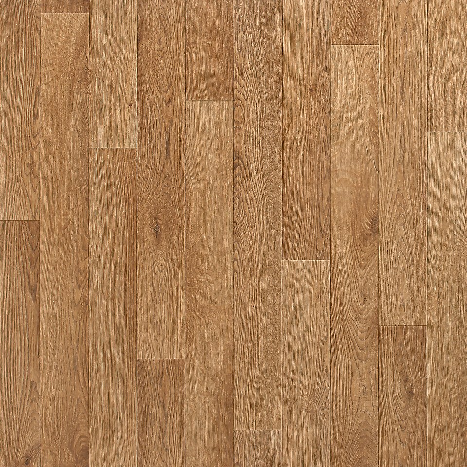 Brady Oak Plank Effect Vinyl Flooring - 2x2m