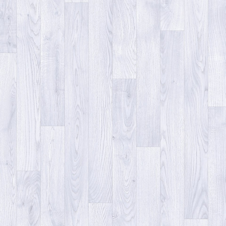 Harley Wood Effect Vinyl Flooring - Light Grey - 2x3m