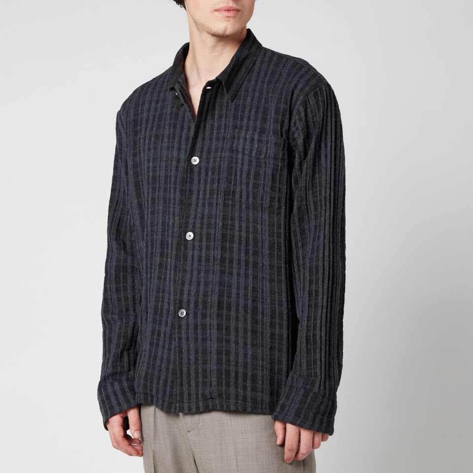 Our Legacy Men's Box Shirt - Asphalt Grey Check - 46/S | Coggles