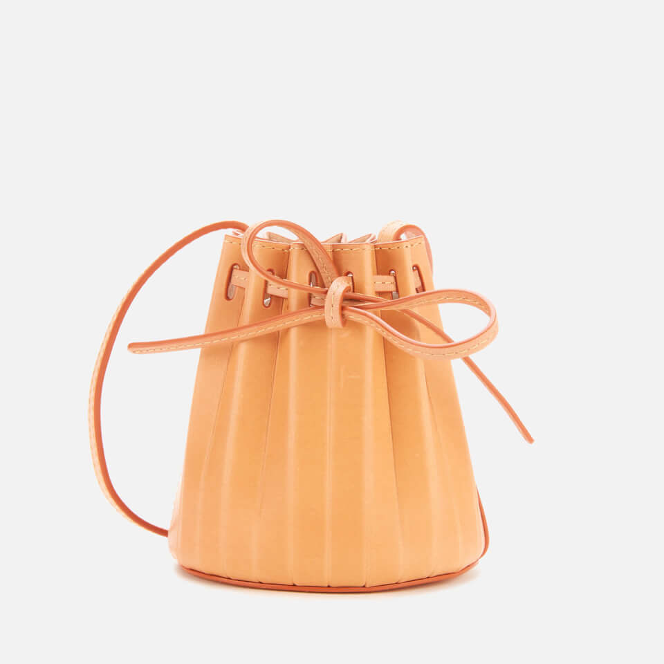 Mansur Gavriel Women s Baby Pleated Bucket Bag Cammello Rosa Coggles