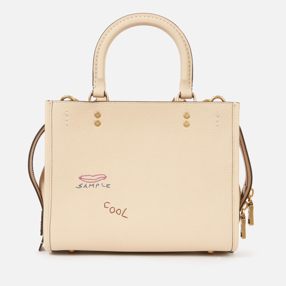 Coach 1941 Women's Embroidered Leather Rogue Bag 25 - Ivory