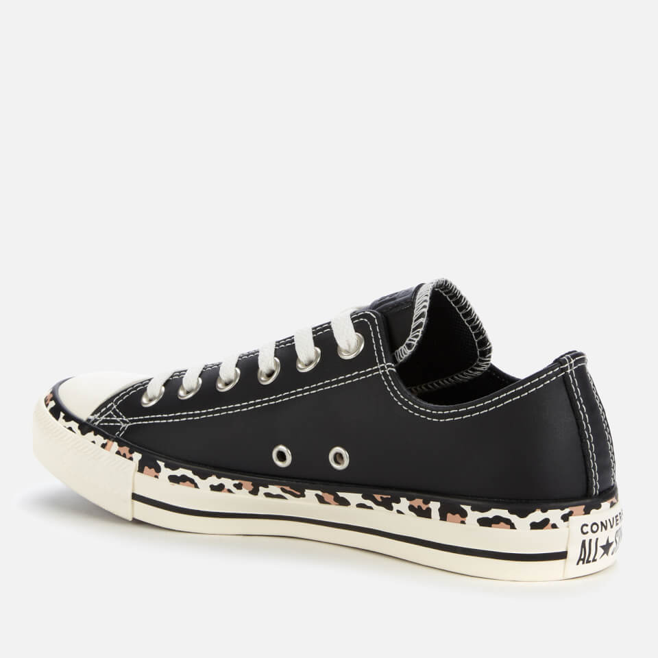 Converse Women's Chuck Taylor All Star Ox Trainers - Black/Multi/Egret |  FREE UK Delivery | Allsole