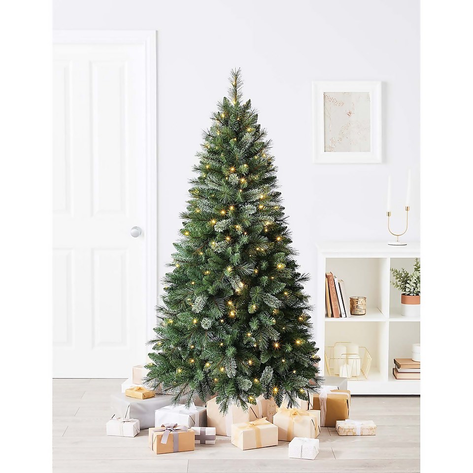 6ft Beauly Pine Pre-lit Artificial Christmas Tree
