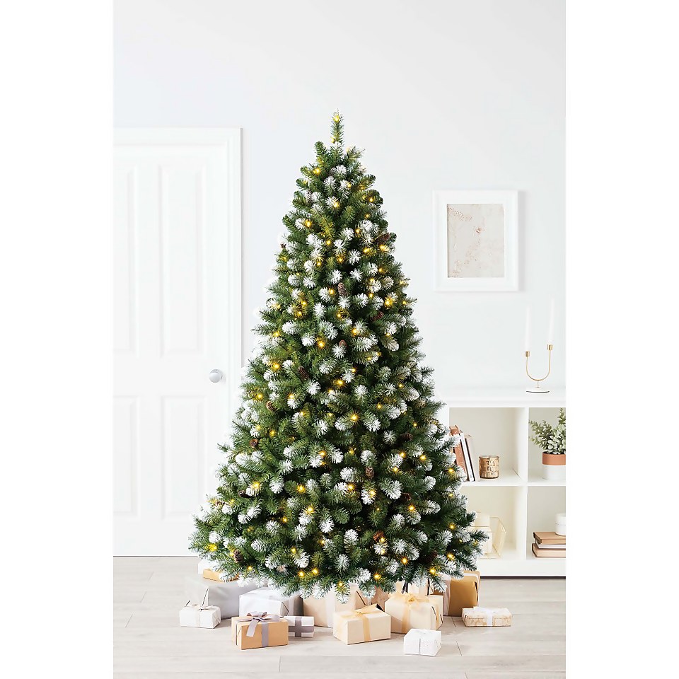 7ft Derry Spruce Pre-lit Premium Christmas Tree