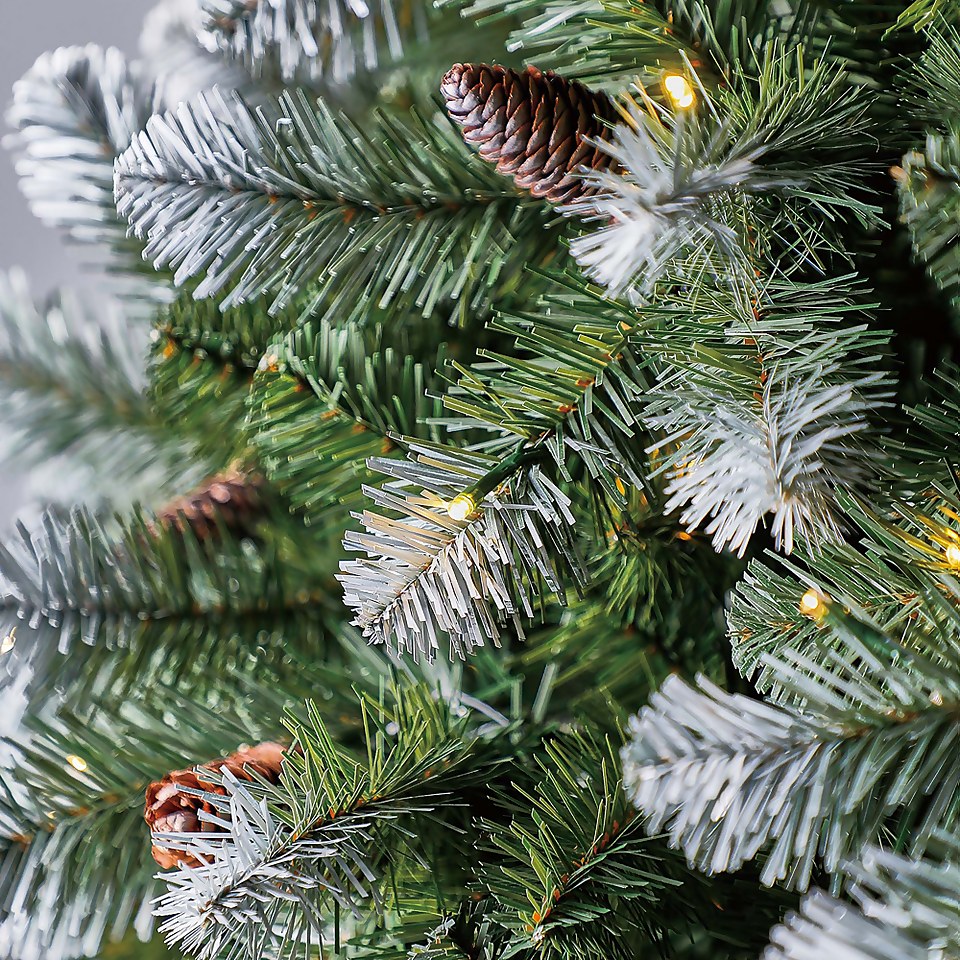 10ft Derry Spruce Prelit Premium Christmas Tree Homebase