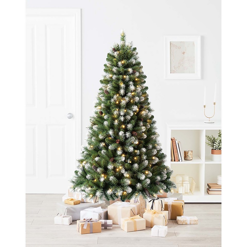 6ft Derry Spruce Pre-lit Premium Artificial Christmas Tree