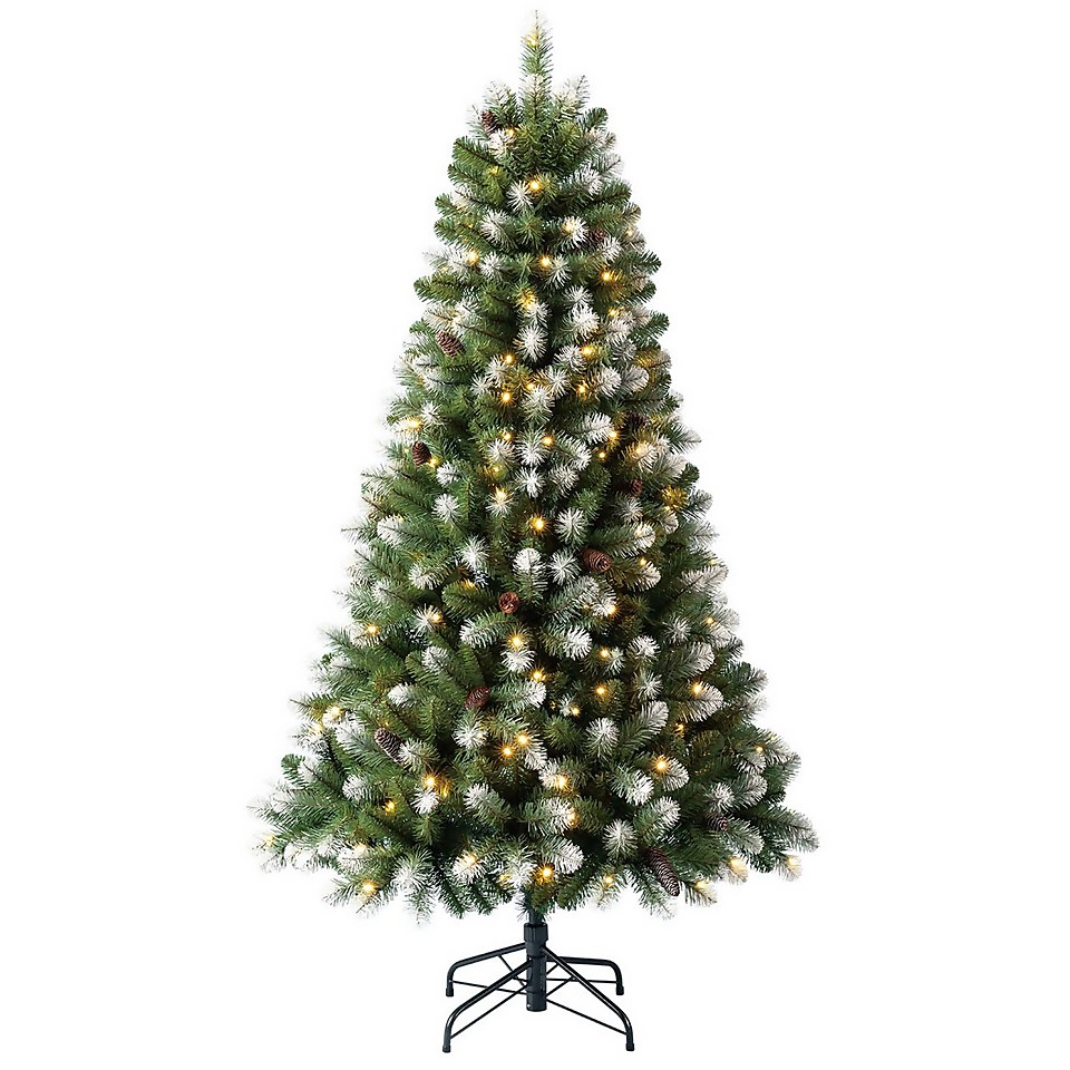 6ft Derry Spruce Pre-lit Premium Christmas Tree
