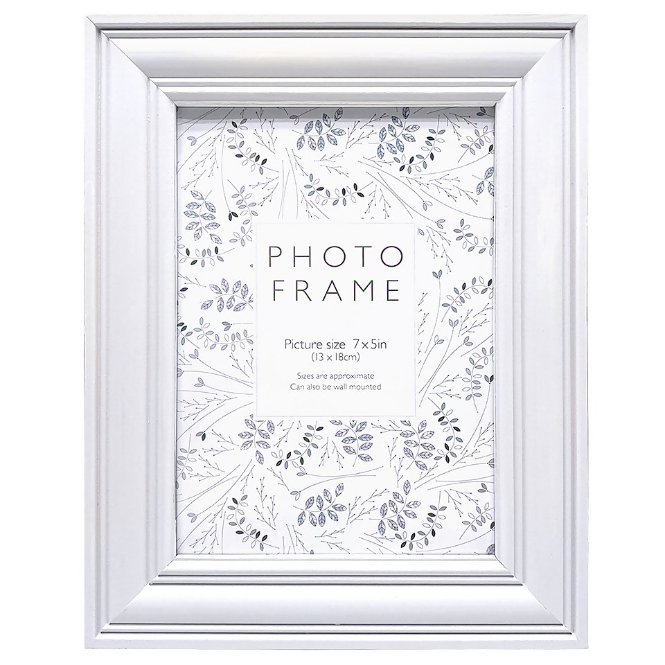Vintage Photo Frame 7x5 - White