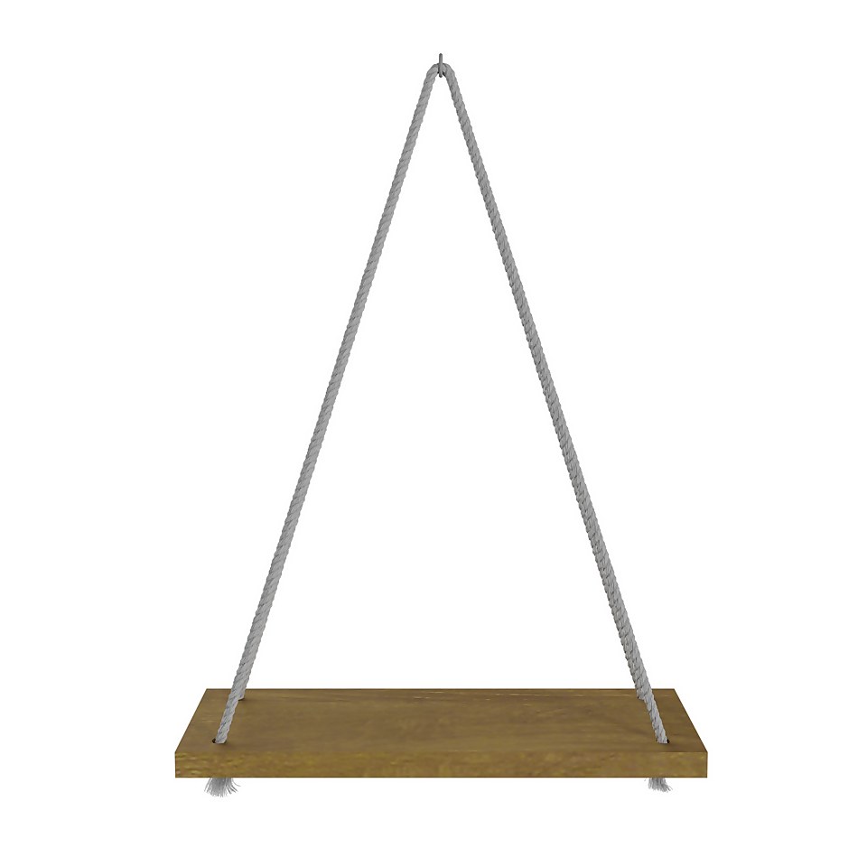 Flexi Storage Decorative Shelving Rope Hanging Shelf Mango - 300x350x95mm