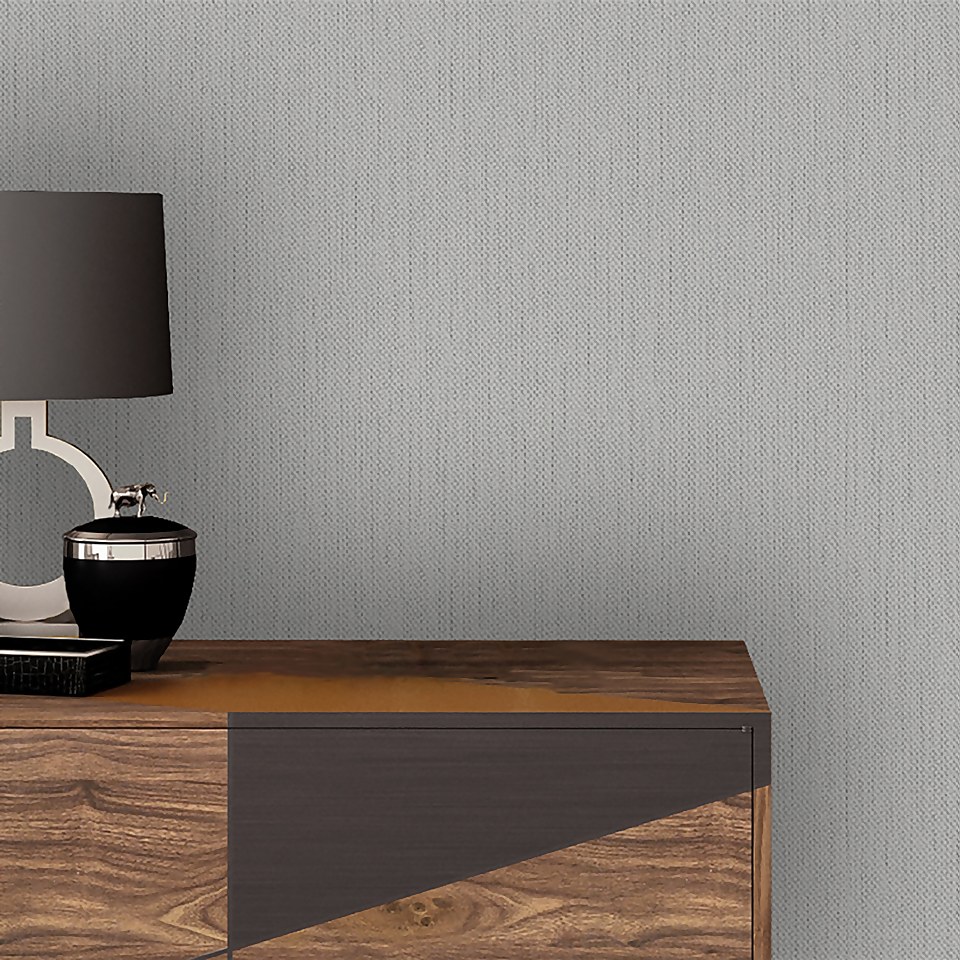 Belgravia Decor Amelie Texture Wallpaper Dark Grey Homebase