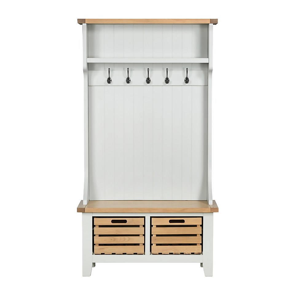 Ashstead Hallway Storage Unit Ivory Homebase