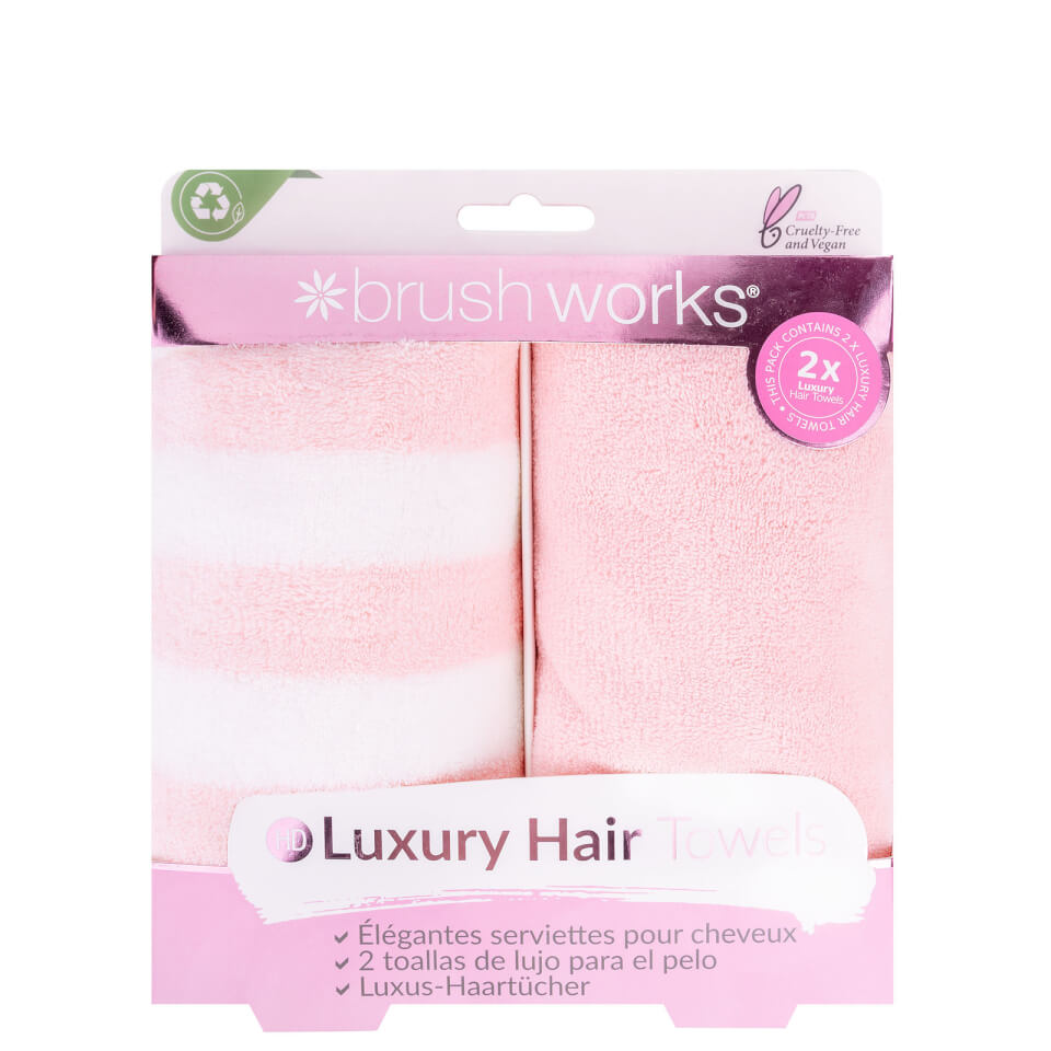 brushworks Luxury Hair Towels (2 Pack)