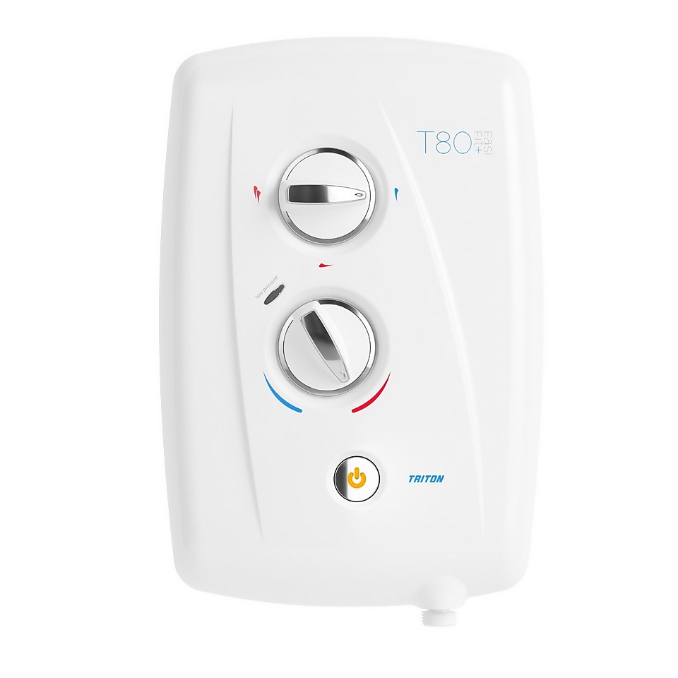 T80 Easi-Fit+ 8.5kW Electric Shower - White