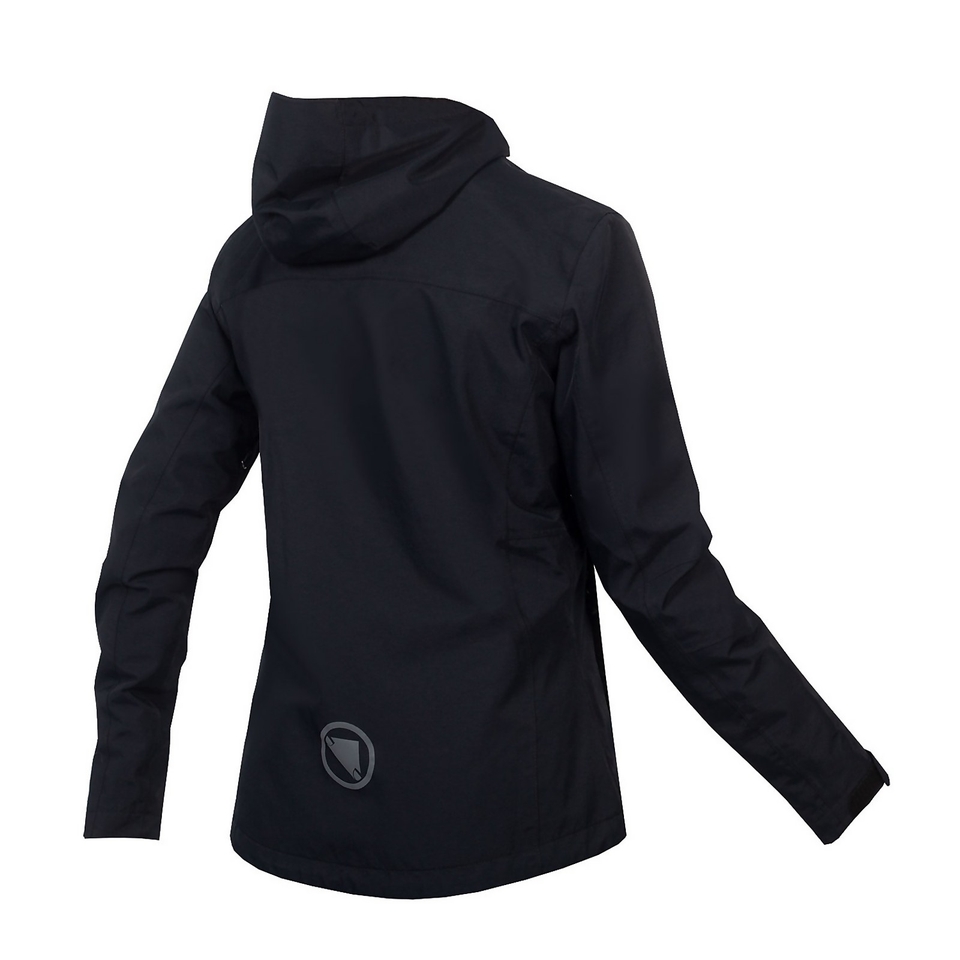 Hummvee Wasserdichte Kapuzenjacke für Damen - Schwarz