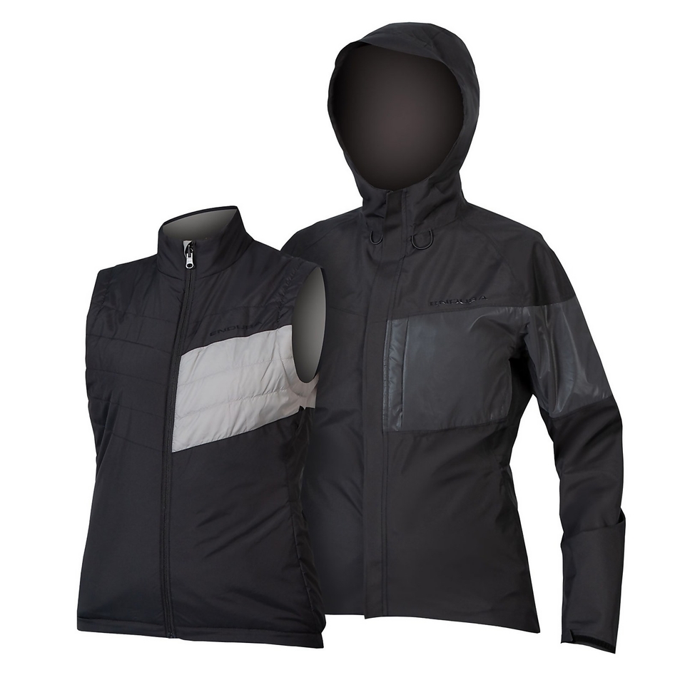 Urban Luminite 3 in 1 Jacke II für Damen - Schwarz