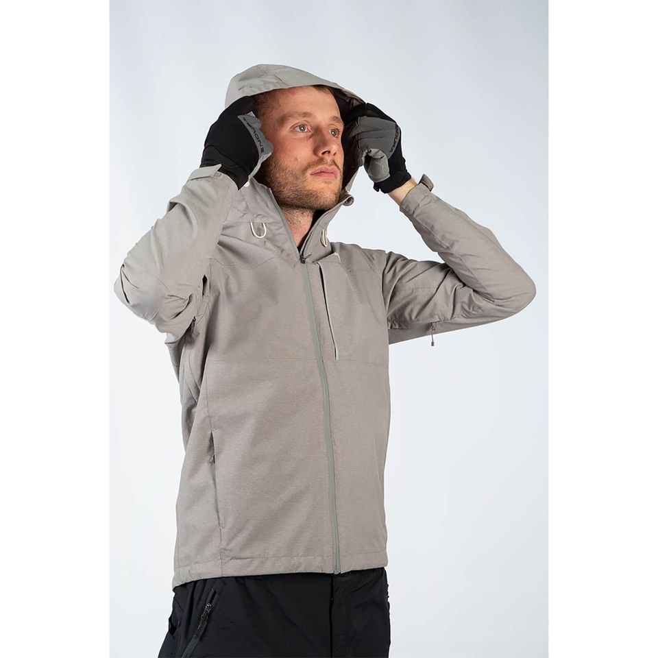 Men's Hummvee Waterproof Hooded Jacket - Cocoa