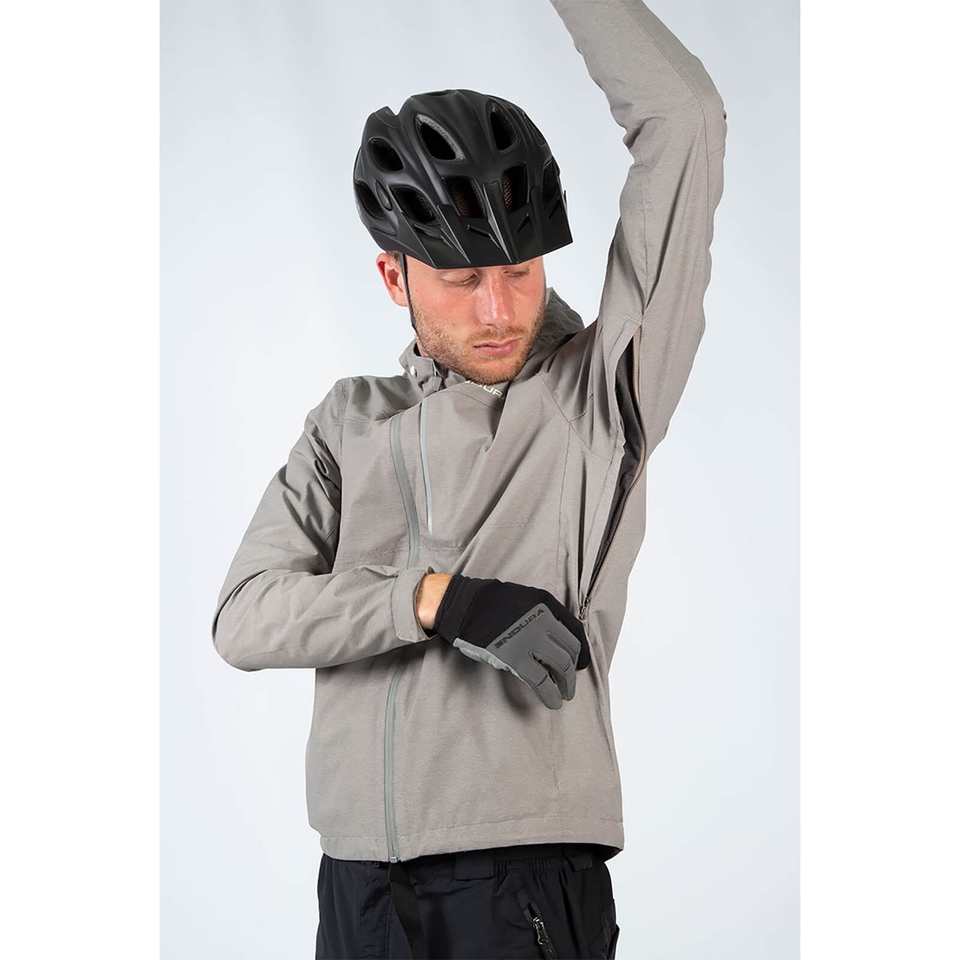 Men's Hummvee Waterproof Hooded Jacket - Cocoa