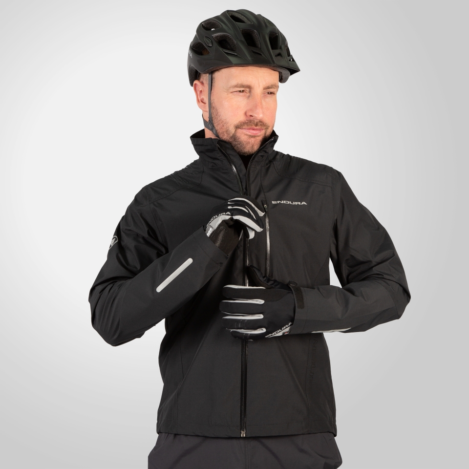 Men s Hummvee Waterproof Hooded Jacket Black