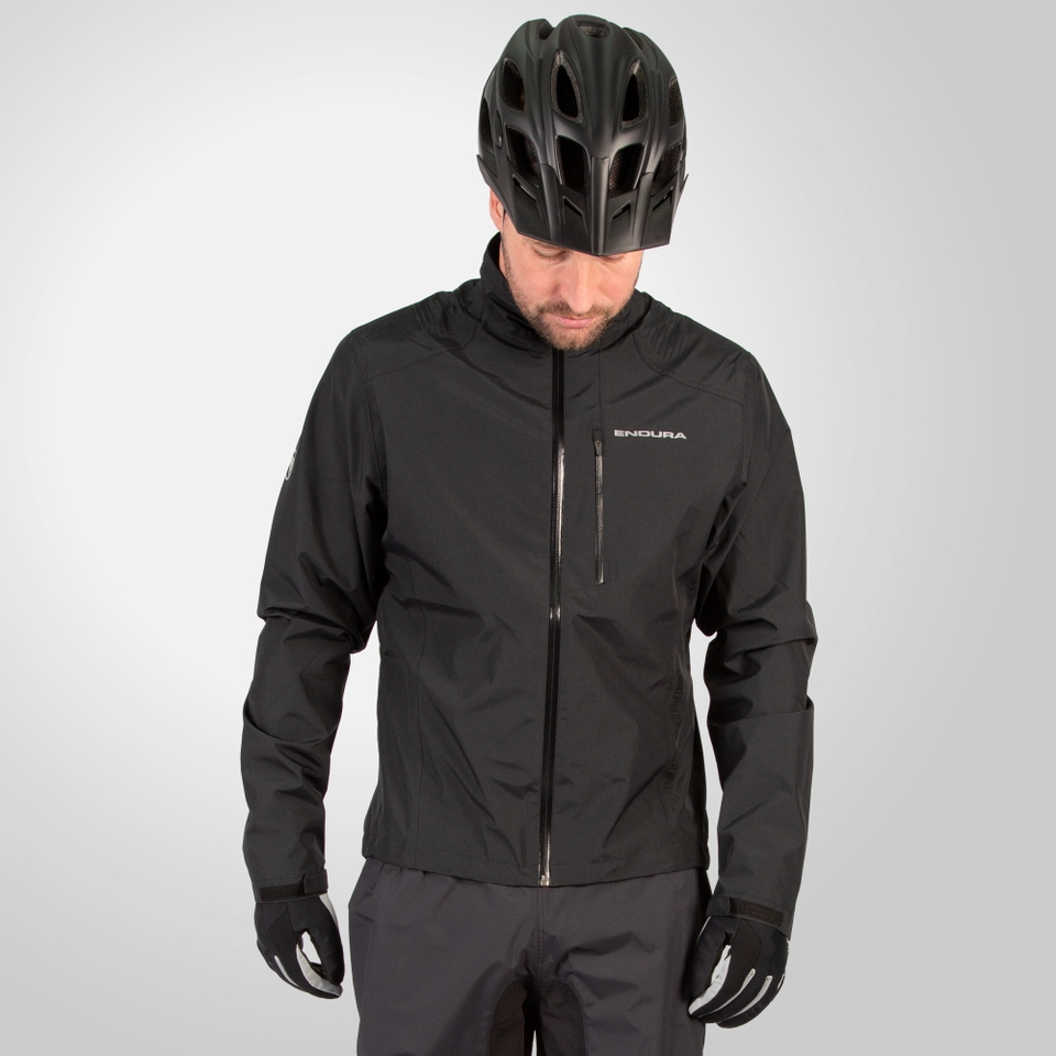 Men's Hummvee Waterproof Hooded Jacket - Black