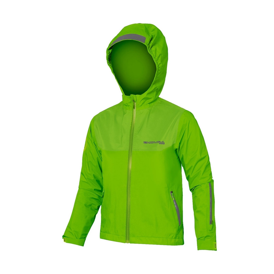 Kids MT500JR Waterproof Jacket Hi Viz Green