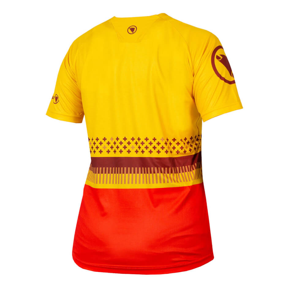 Endura Women's SingleTrack Print T - Saffron
