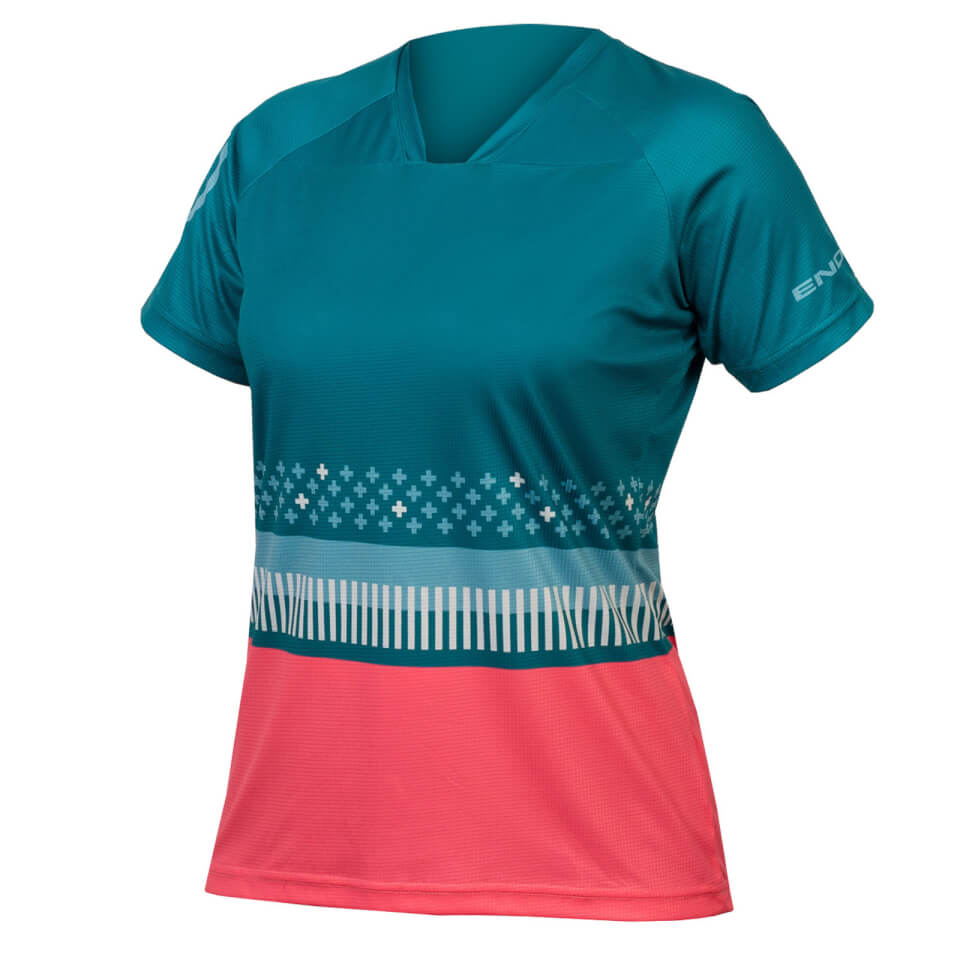 Endura Women's SingleTrack Print T - Spruce Green