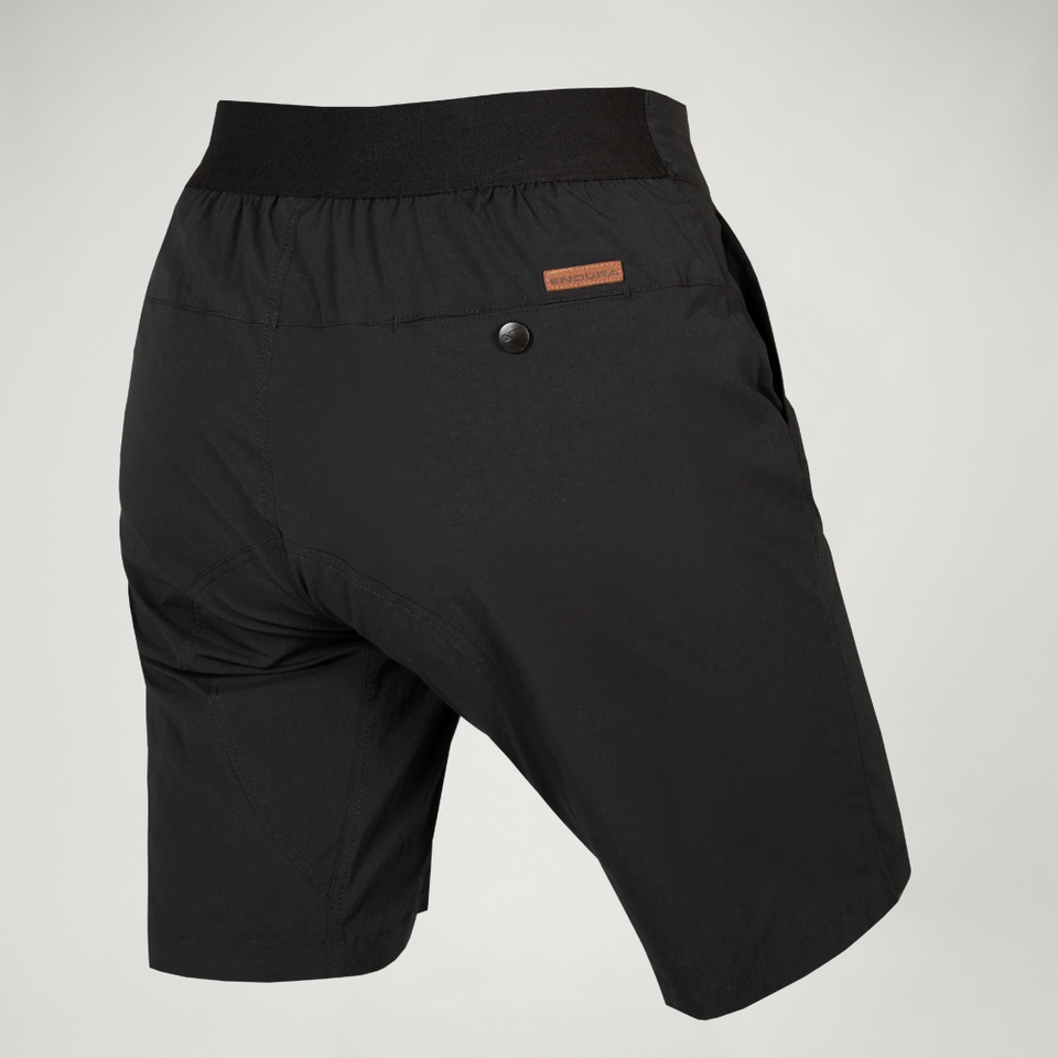 Hummvee Lite Shorts mit Innenhose für Damen - Schwarz