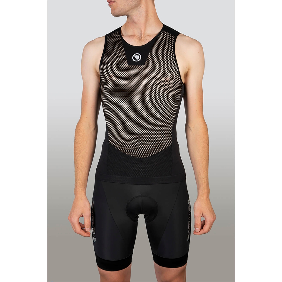 Fishnet Baselayer II (ärmellos) für Herren - Weiß