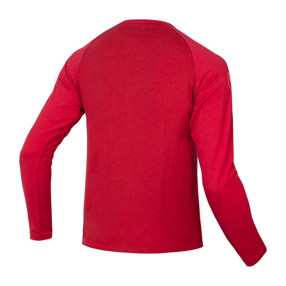 Men's One Clan Raglan L/S - Rust Red