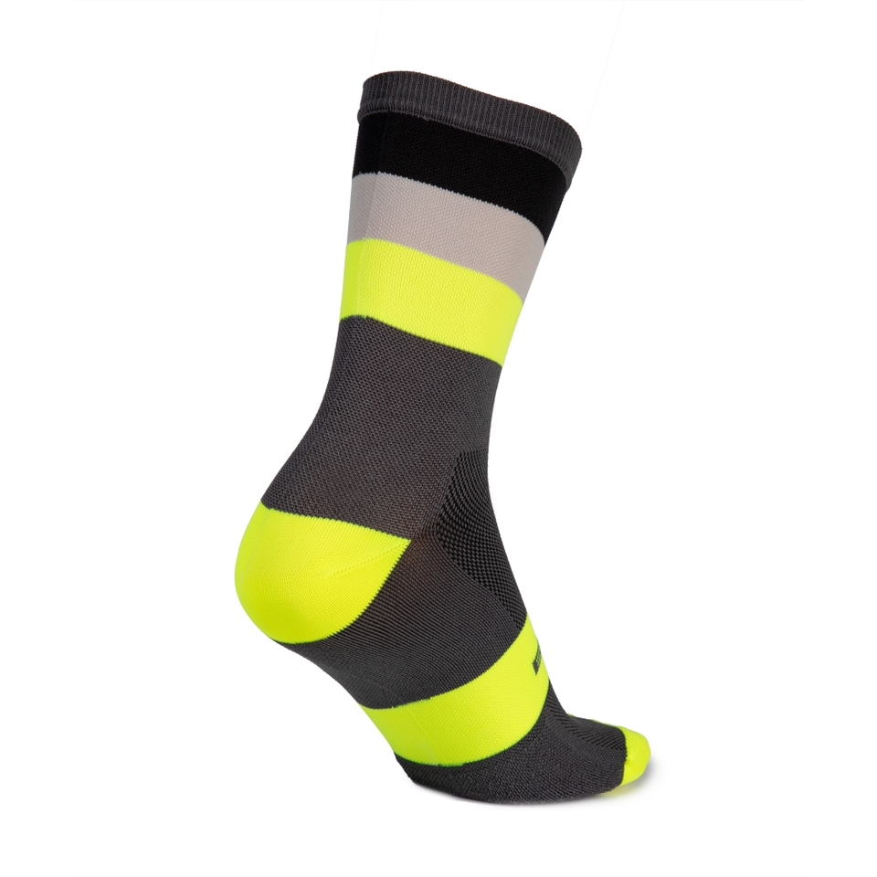 Bandwidth Streifensocken für Herren - Neon-Gelb