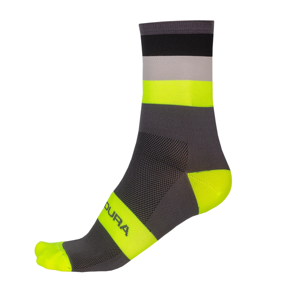 Bandwidth Streifensocken für Herren - Neon-Gelb