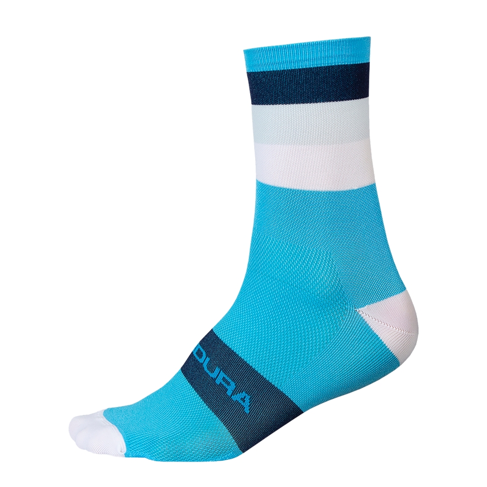 Bandwidth Streifensocken für Herren - Neon-Blau