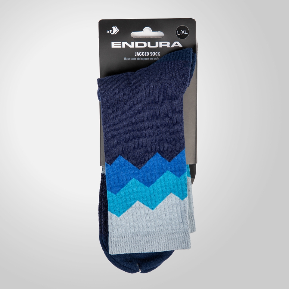 Jagged Socks - Navy