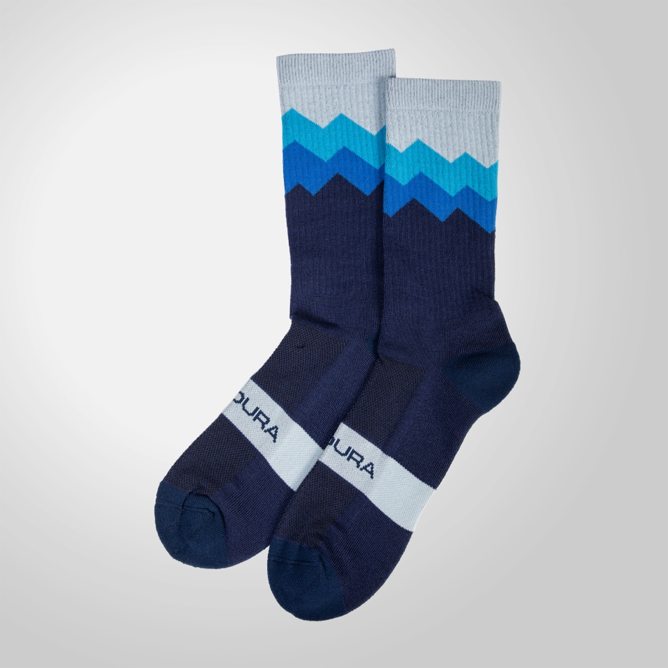 Jagged Socks - Navy