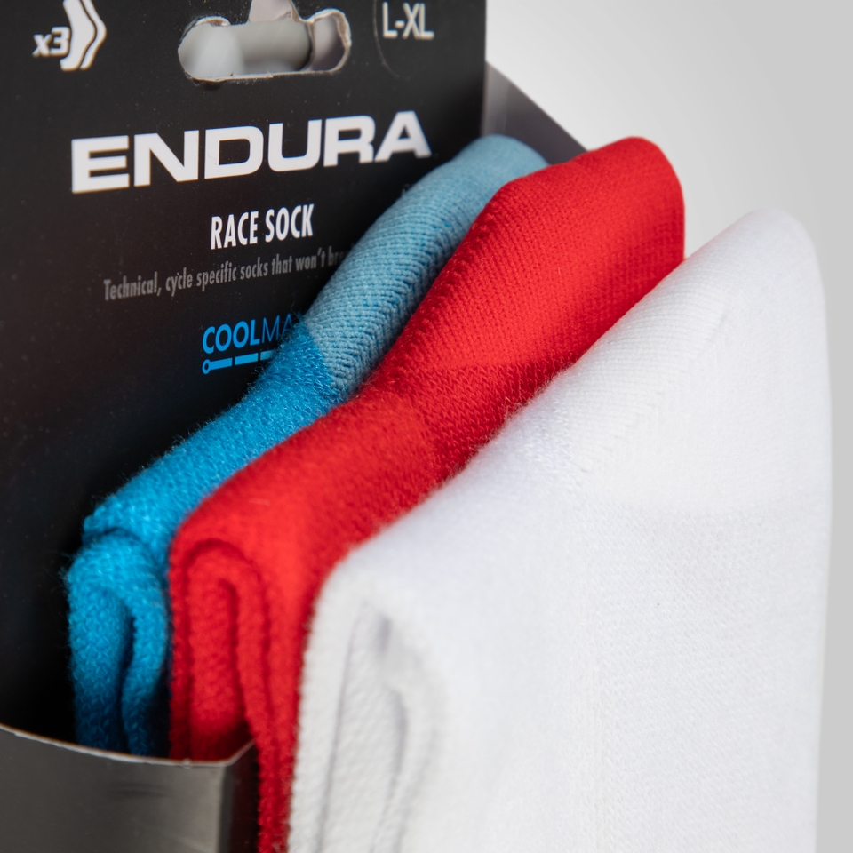 Men's Coolmax® Race Sock (Triple Pack) - White