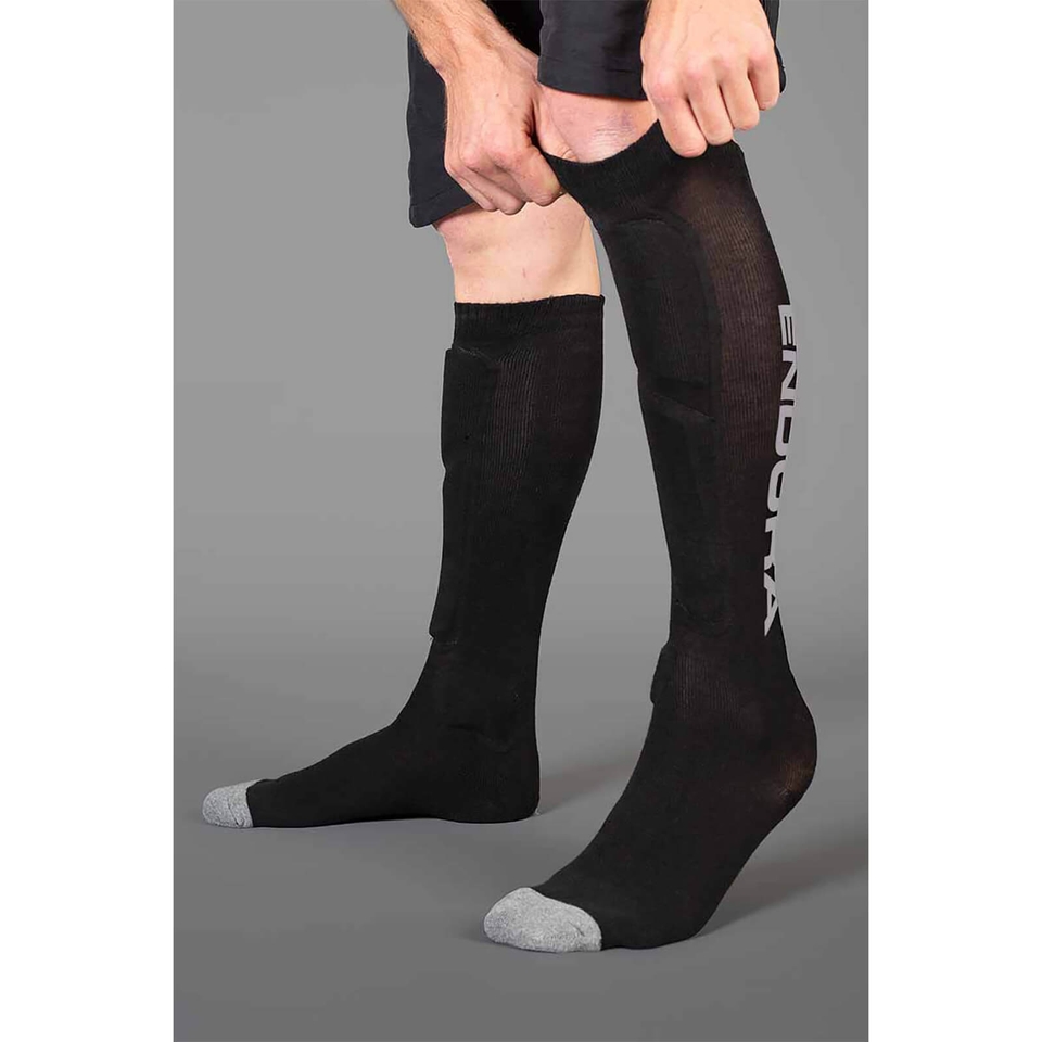 SingleTrack Shin Guard Sock - Black