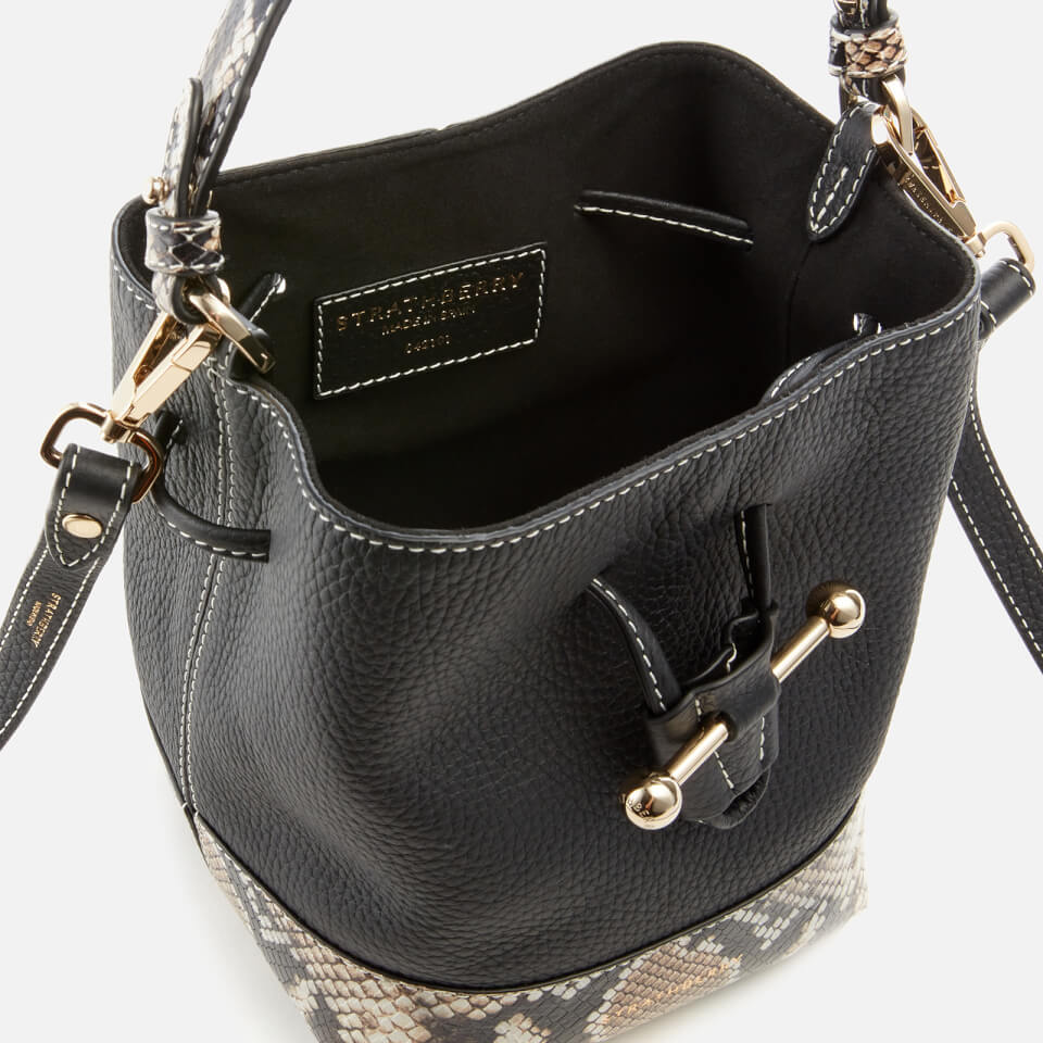 Strathberry Women's Lana Osette Bucket Bag - Black/Desert