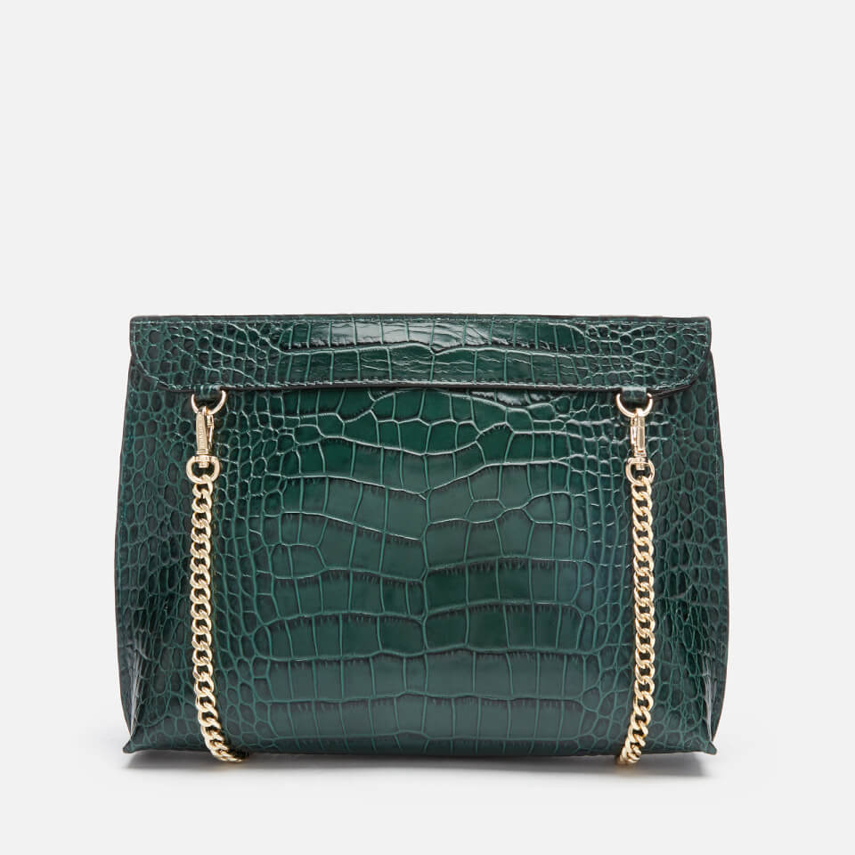 Strathberry Women's Stylist Croc Cross Body Bag - Bottle Green