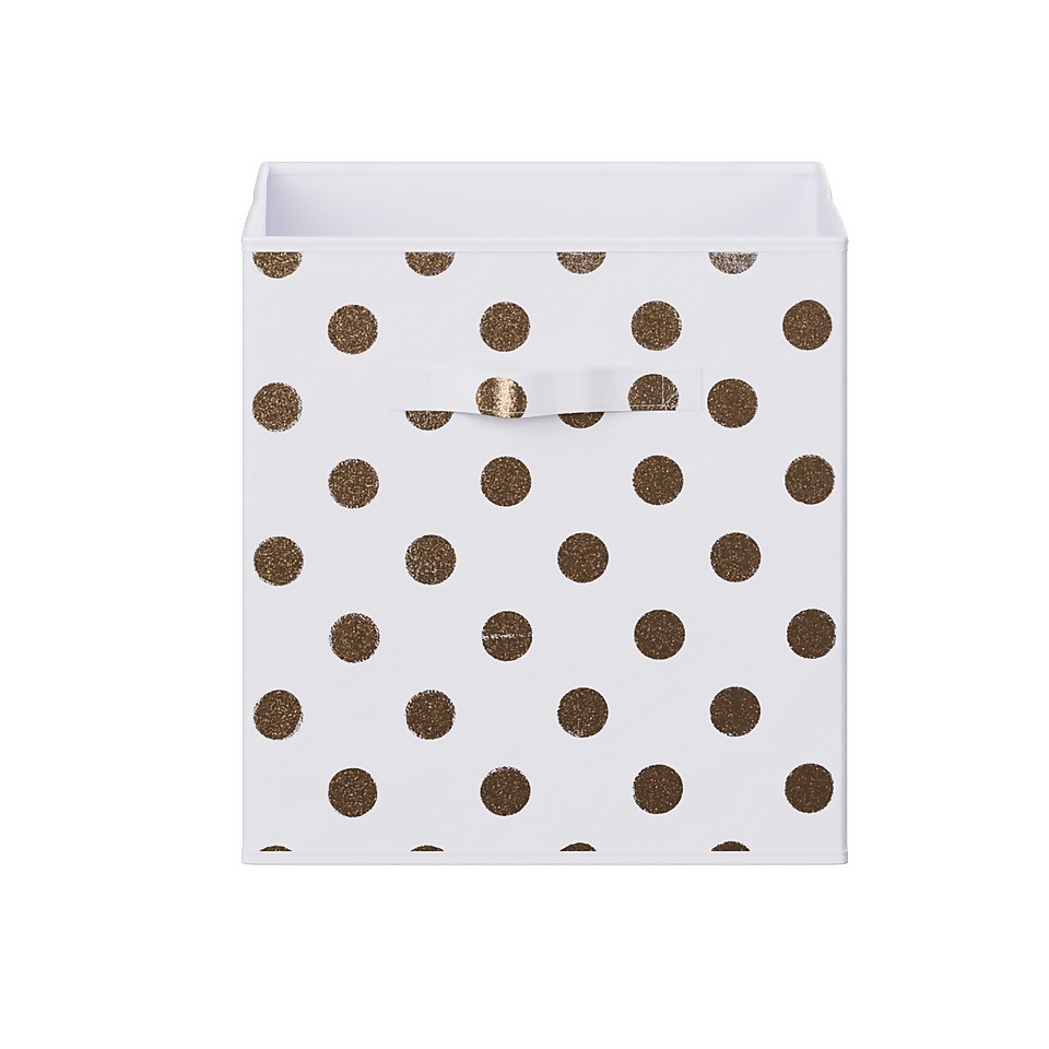 Living Elements Compact Cube Foil Spot Insert - White & Gold