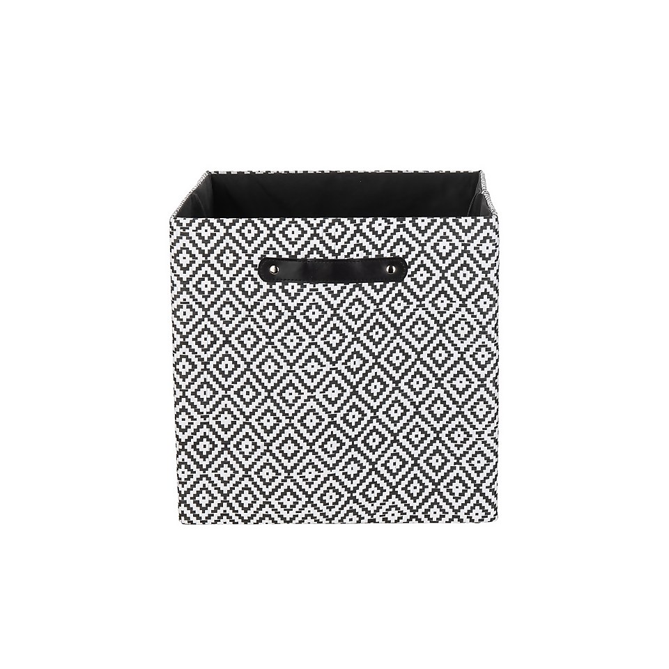 Clever Cube Patterned Fabric Insert - Black Jacquard