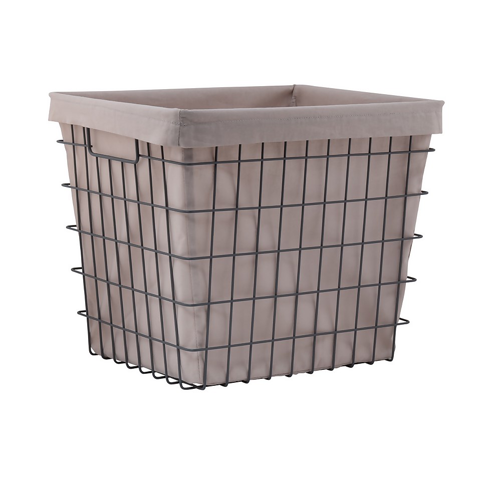 Clever Cube Wire Insert Charcoal Storage Basket