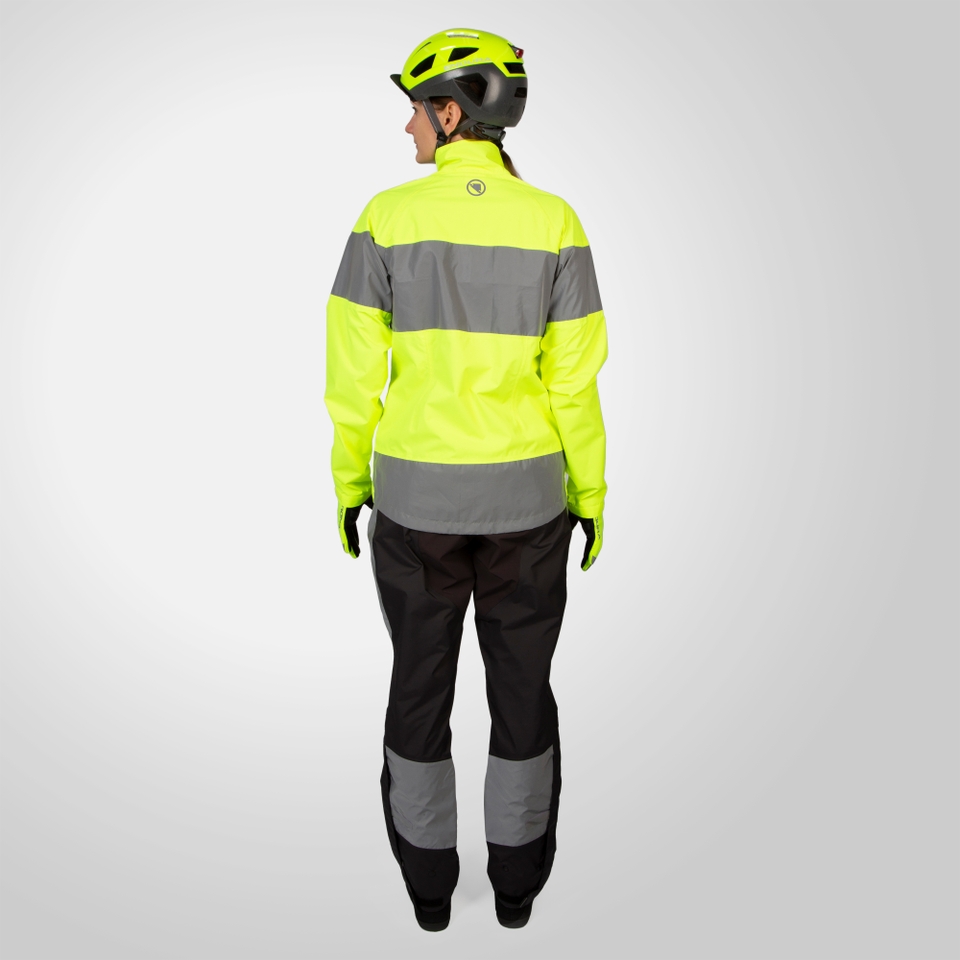 Urban Luminite EN1150 Wasserdichte Jacke für Damen - Neon-Gelb