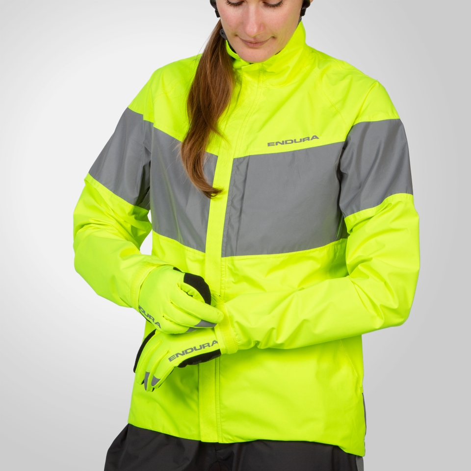 Urban Luminite EN1150 Wasserdichte Jacke für Damen - Neon-Gelb