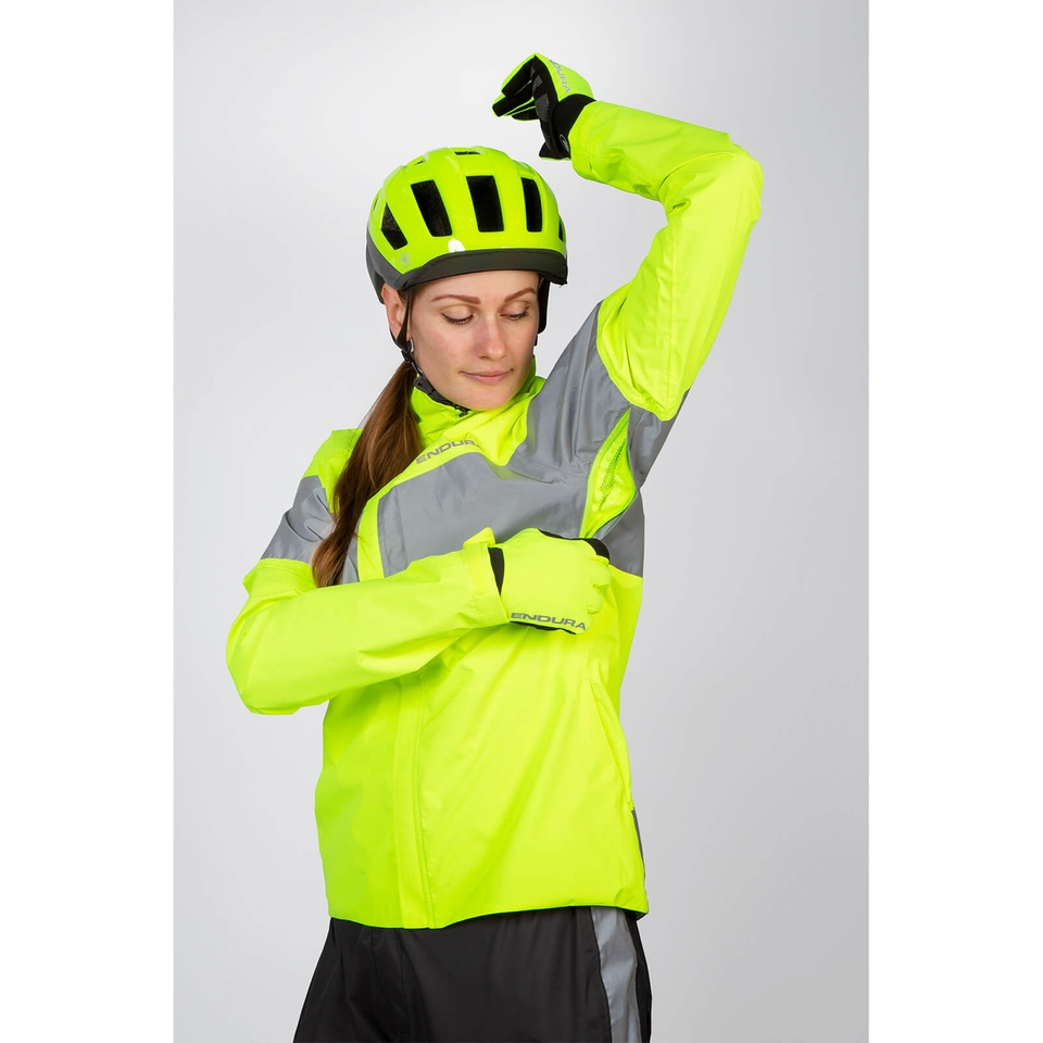 Urban Luminite EN1150 Wasserdichte Jacke für Damen - Neon-Gelb